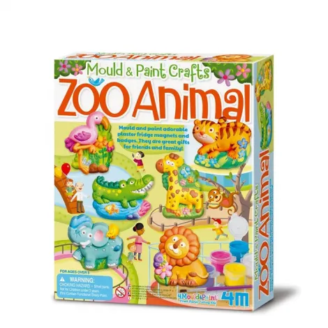 Zestaw kreatywny Magnesy gipsowe 4M Zoo